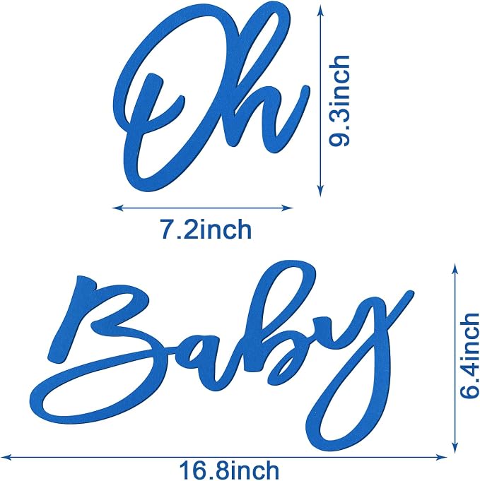 'Oh Baby' Sign for Backdrop - Image 2
