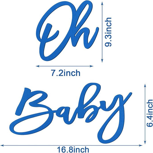 'Oh Baby' Sign for Backdrop - Image 2