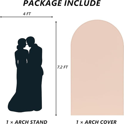 Neatsure Arch Backdrop Stand and Cover Set, 7.2FT Metal Photo Balloon Arch - Image 2