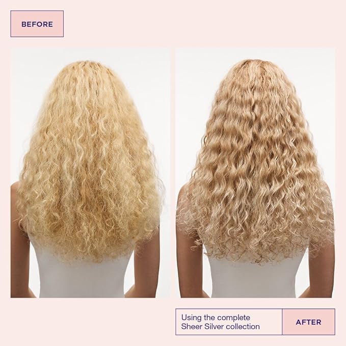 Maria Nila Sheer Silver, Conditioner 3.4 Fl Oz, Neutralizes Golden Shades, Violet Pigments Gives Cool Tone, 100% Vegan & Sulfate/Paraben free