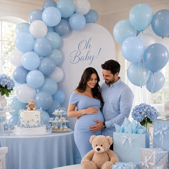 Dusty Blue Balloons - Image 7