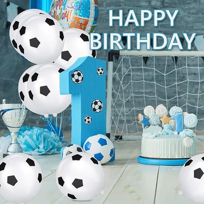 Ainiv 20 PCS Soccer Balloons, Football Theme Party Supplies Balloons | Football - Image 2
