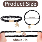DIYDEC 10PCS Hair Ties Bracelet for Women 5 Styles Soft Braided Boho Hair Bands Elastic No Damage Hair Ties for Girls thick Thin Long Curly Hair Accessories(Black and Grey)
