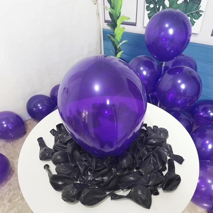 300 Pack Dark Purple Balloons 12 inch Dark Purple Latex Party Balloon Bulk - Image 4