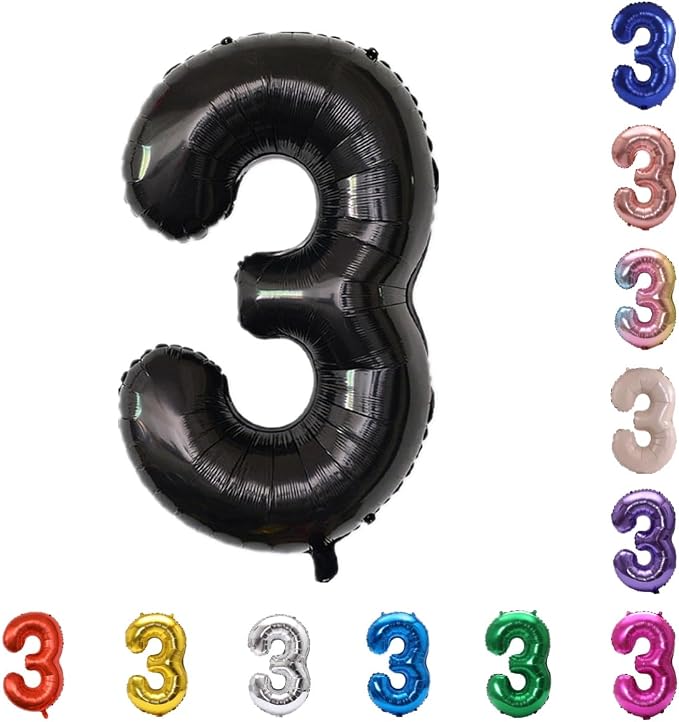 YPSelected 32 Inch Large Foil Helium Number Balloon Birthday Wedding Party 0-9 by YPSelected