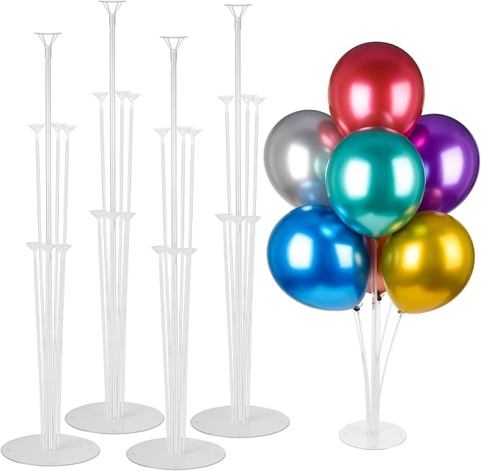 Voircoloria 4 Sets Balloon Stand Kits, Balloon Sticks Holder by Voircoloria