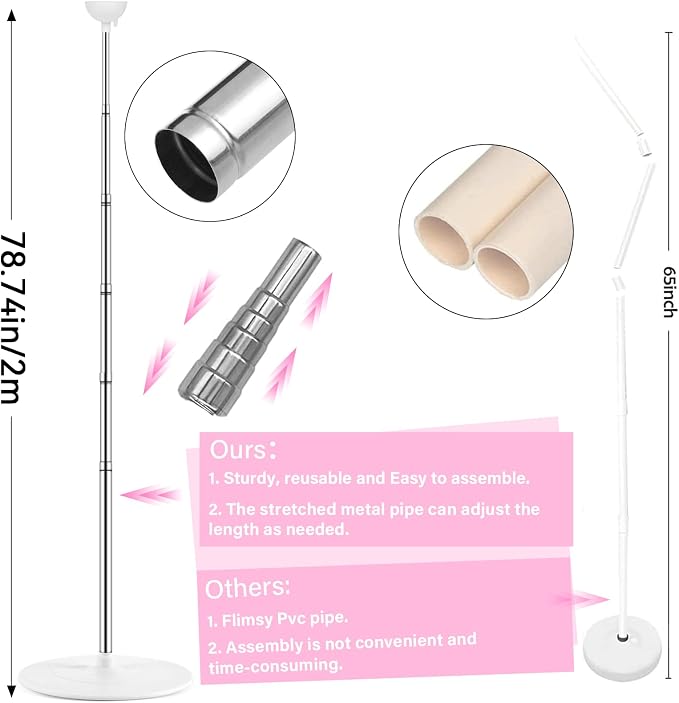 2 Sets Pastel Balloon Column Stand Kit - Image 3