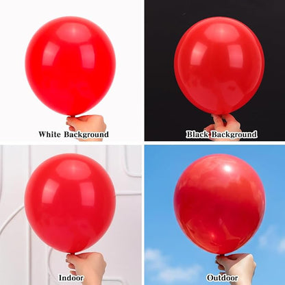 RUBFAC Red Balloons 65pcs, 12 Inch Party Balloon - Image 3