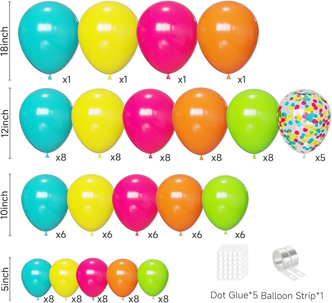 Tropical Balloon Arch Kit - Image 2