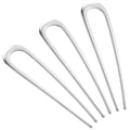 BEoffer French Hair Pin 3PCS Metal Hair Pins for Women Elegant French Twists, Buns and Updos with No Hair Damage, U-shaped French Pin Great Hold and Comfortable Keeps Hair in Place (Silver, 5 Inch)