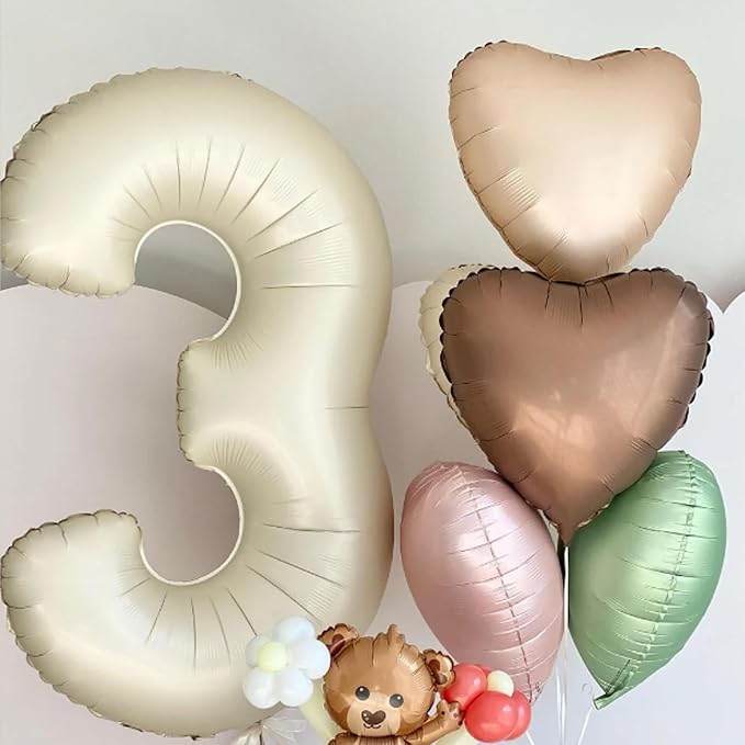 Biapian 40 Inch Cream Number 21 Balloon, 21st Birthday Balloons, Big Digital 21 - Image 8