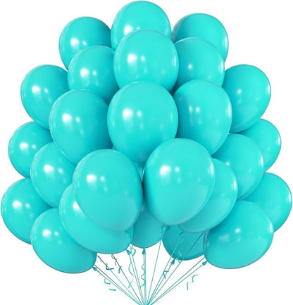 12 Inch Teal Blue Balloons, Baby Shower, Graduate Party Decorations by KALOR