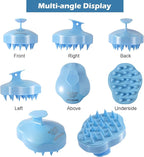 URTHEONE Hair Scalp Massager Shampoo Brush,Soft Silicone Hair Brush for Wet Dry Oily Curly Straight Thick Thin Rough Long Short Natural Men Women Kids Pets Hair Care Tools(Sky Blue)