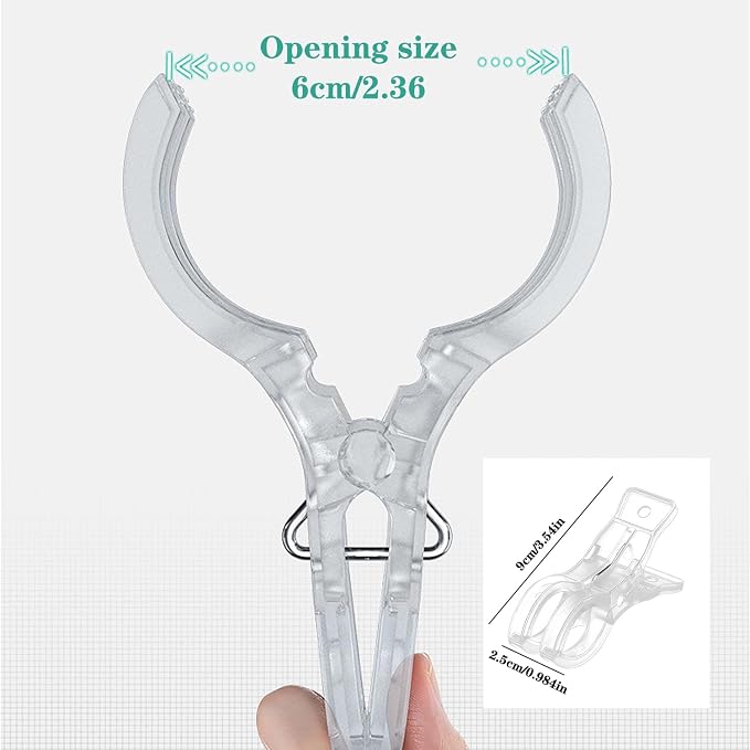 10 Pack Plastic Transparent Balloon Arch Clips - Image 2