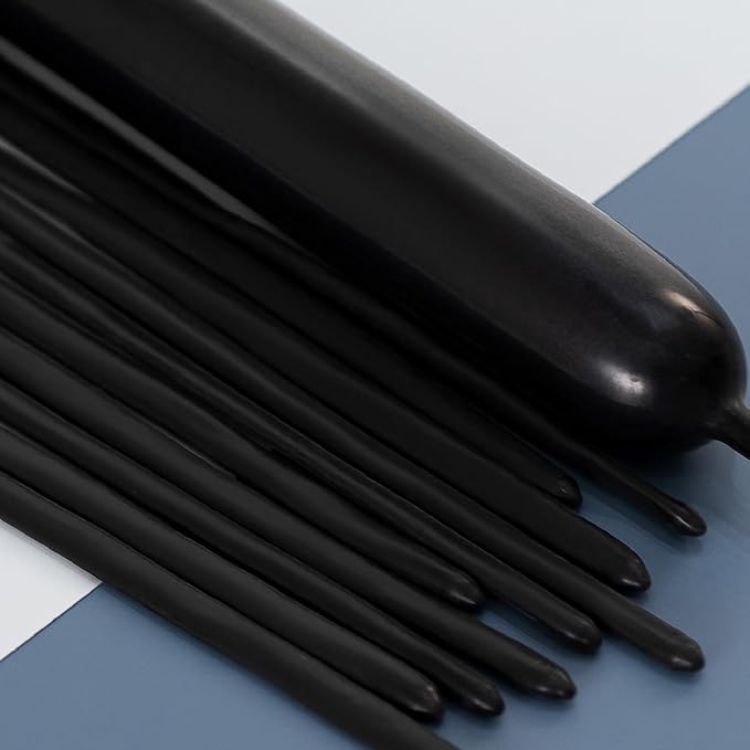 260 Balloons Black, Thickened 100 Pack Long Balloons Twisting Skinny Magic by VHUWE