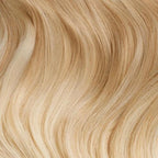 Luxy 100% Remy Human Hair – Halo Clip-In Hair Extensions –Natural Looking Volume & Length - One-Piece - Easy 5-Min Application 140 grams 16" Blonde Balayage Halo