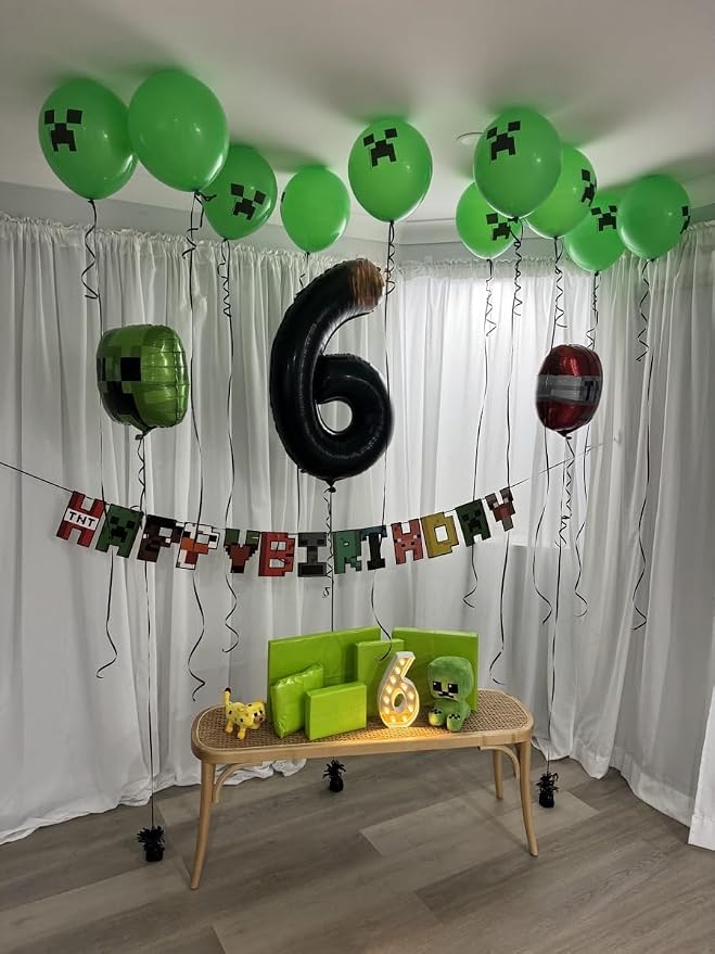 40 inch Number Balloon 0-9 Black Large Number 6 Balloons, Digital Balloons - Image 3