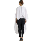 Professional Salon Cape Polyester Haircut Apron Barber Cape,54”x62”,White,C026005B