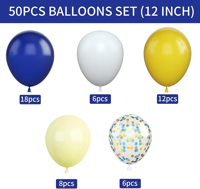 Blue and Yellow Balloons Set - Image 2