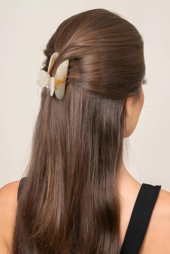 Teen Girl Gifts Trendy Stuff - Initial Cute Hair Clips, Letter Elegant Hair Claw Clips, Fashion Glitter Claw Clips Durable Hair Clips, Birthday Gifts for Teens Daughter Sister Christmas Gifts