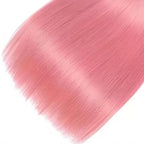 Light Pink Human Hair Bundles Pink Straight Bundles 24 26 28 Inch Niegmeag Hair Unprocessed Brazilian Virgin Remy Hair Extensions For Woman
