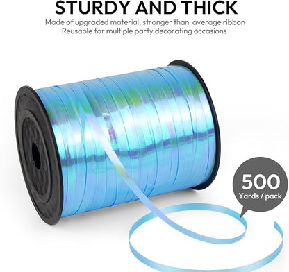 500 Yards Curling Ribbon for Gift Wrapping, 3/16" Balloon String for Christmas - Image 2