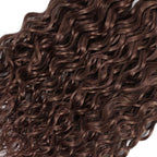 28 30 32 Inch Brown Human Hair Bundles Color 4 Kinky Curly Bundles Unprocessed Peruvian Virgin Remy Hair Extensions Double Weft Brown Curly Bundles
