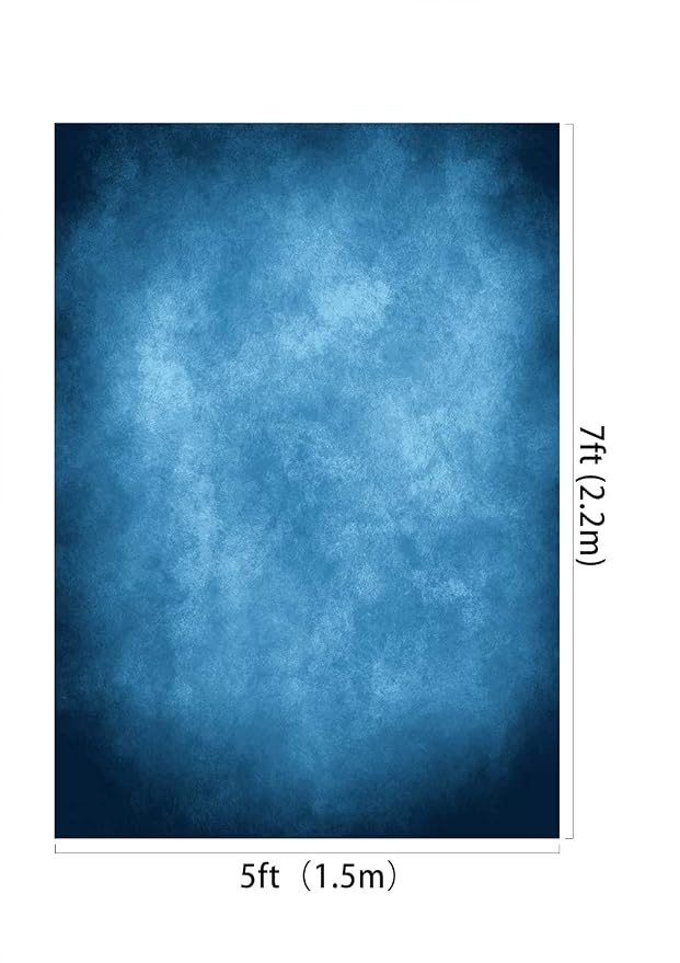 Kate 5x7ft Dark Blue Abstract Backdrops Blue Portrait Professional Backgrounds - Image 2