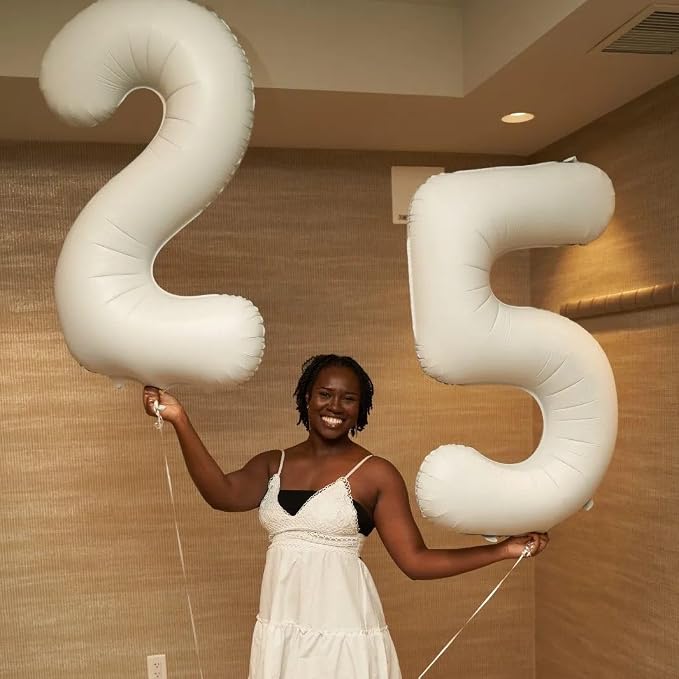 Cream Number 21 Balloon 40 Inch - Image 7