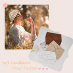 Wide Headbands For Women Extra Large Headband Twisted Knot Head Bands For Women's Hair Band Scarf Turban Accessories 6 Pack