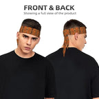 Men Women Beauty Skinny Sports Sweatbands Head Decor for Running Travel Shower, Elastic Multi Style Tiger Stripe Animal Print Head Ribbon Headwear