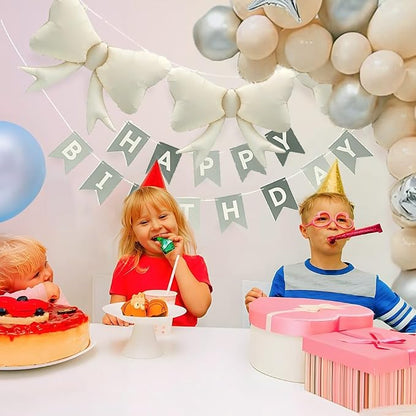 4pcs Jumbo Oversized Ribbon Balloons Coquette Bow Balloons Bow Party Coquette - Image 6