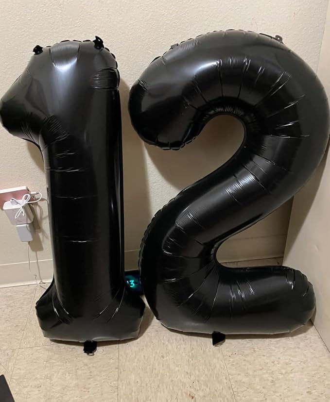 40 inch Number Balloon 0-9 Black Large Number 4 Balloons, Digital Balloons - Image 5