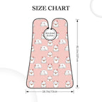 Beard Hair Catcher for Men, Waterproof Shaving Bib Apron Non-Stick, Trimming Tool for Dad Husband, Japan Lucky Cat Funny Fat Cats Pink Shave Bib