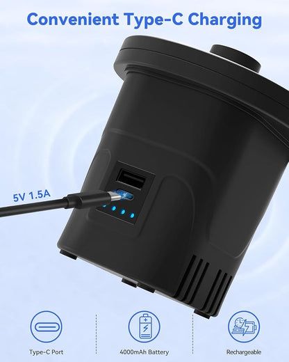 Dr.Meter 4000mAh Rechargeable Air Pump - Image 5