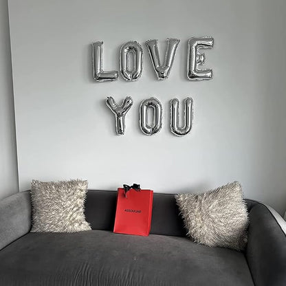 52 Pcs Sliver Letter Balloons A to Z Custom Phrase Banner - Image 5