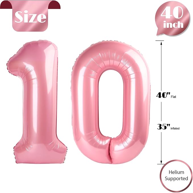 Pastel Pink 10 Balloon - Image 5