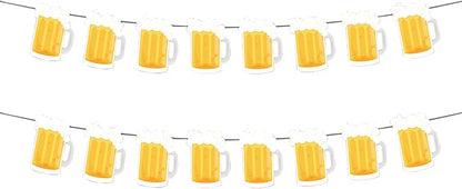 Beer Birthday Banner for Beer Party and Birthday Wedding Party Supplies by OSAMUHA