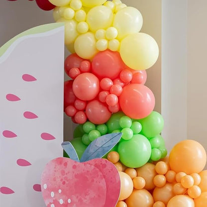 Pink and Yellow Balloons, 12 Inch Retro Blush Yellow Balloons, Dusty Pink Maca - Image 3