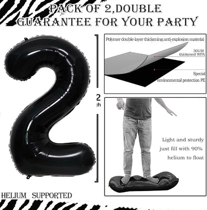 Number 29 Balloons for 29th Birthday Party Decorations, 42 Inch Jumbo Foil - Image 2