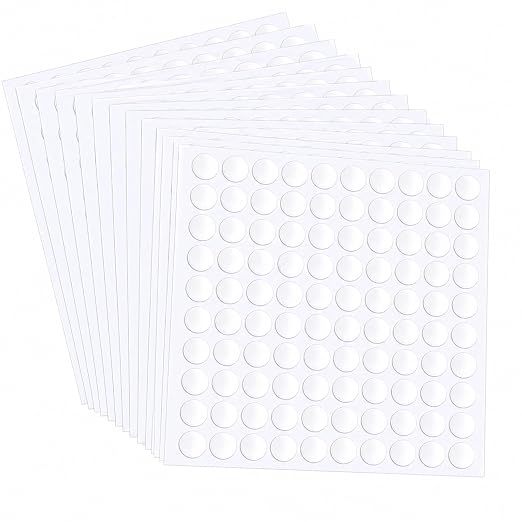 Glue Dots Double Sided 1500 Pcs Clear Removable Adhesive Sticky Dots Tabs | by Unknown
