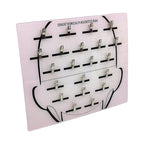 DNCG Hair Extension Holder Acrylic Board, Hair Extension Holder Board With Clip For Hairpieces, Wig Sectioning Display Grafting Plate, Hair Hanger, 1, light pink1