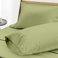 THREAD SPREAD 100% Egyptian Cotton Pillow Cases King - 1000 Thread Count Pillow Cases King Size Set of 2, Cooling & Breathable Extra Long Staple Sateen Weave Cotton Pillow Covers for Bed - Sage Green