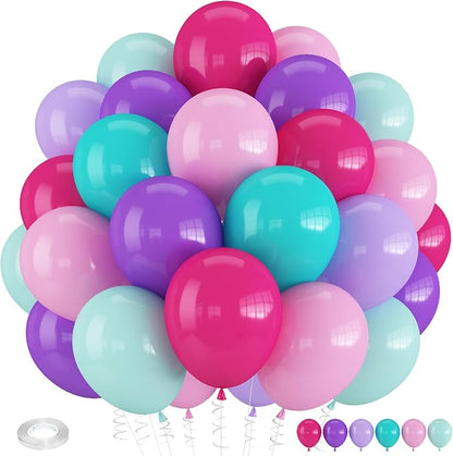 Pink Purple and Blue Balloons - Image 9