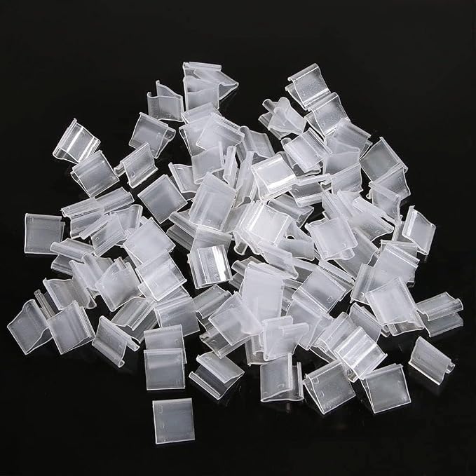 100Pcs Transparent Plastic Balloon V-shaped Clips, Wedding Party Halloween by Unknown