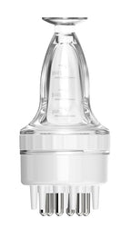 Scalp Massager Comb and Minoxidil Applicator Bottle for Hair Growth, Follicle Care and Thinning Hair Loss Treatment (White)