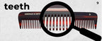 #9 Handmade Wide Tooth Comb Tortoise Havana Acetate Thick Coarse Curly Detangling Parting Grooming Teasing Hair Styling Hairdresser Barber Hairdressing Wet Dry Pocket Travel Women Men Kids