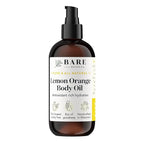 BARE BOTANICS 8 oz Moisturizing Lemon Orange Body Oil - 100% Pure & Natural for Skin & Nails - Perfect for Moisturization - Vegan, Cruelty Free & Naturally Scented Hair Oil
