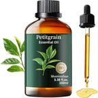 Pure Petitgrain Essential Oil for Bedtime Serenity, Evening Relaxation & Pillow Mist, Mumianhua Natural Citrus-Woody Aroma for Diffuser, Skin,Hair Care, Calming Blends, Soap, Candle Making 3.38 Fl Oz