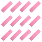 Kenz Laurenz Soft and Stretchy Elastic Cotton Headbands, Pack of 12, Light Pink